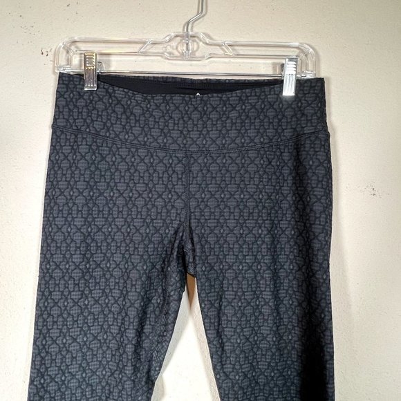 Prana Leggings Quilted Gray Womens Medium Athletic Gym Stretch - Picture 5 of 8